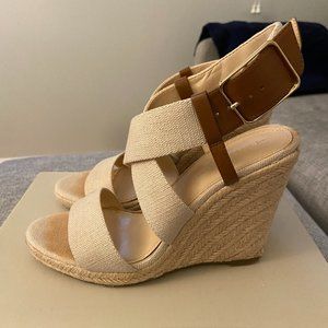 Banana Republic "Tecla" canvas wedges